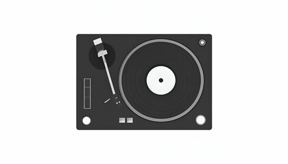 Fototapeta premium Turntable Vinyl Record Player Music.