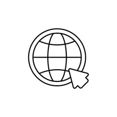 Icon a internet, isolated against a clean background.