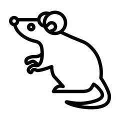 Mouse Vector Line Icon Design