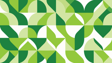 Geometric green pattern with transparency suitable for modern design and backgrounds