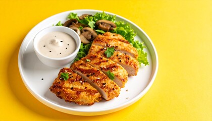Grilled Chicken Breast with Mushrooms