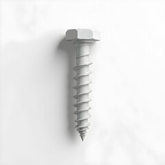 Drywall screw from different perspectives on a white background