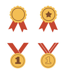 gold silver and bronze medals