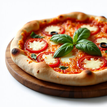 Classic Margherita Pizza with Fresh Tomatoes and Basil
