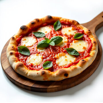 Classic Margherita Pizza with Fresh Tomatoes and Basil