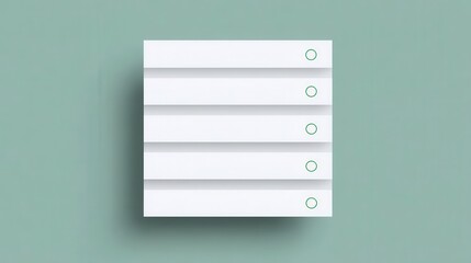 Blank list template with check marks.