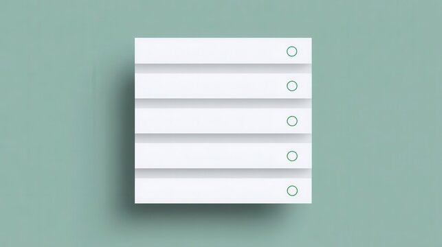Blank list template with check marks.