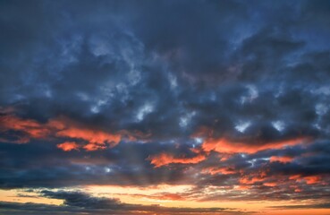 Sky Replacement Sunset Low Clouds