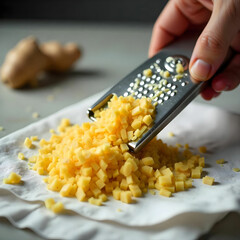 Grater for vegetables on a white background