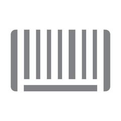 Bar Code Vector Line Icon Design