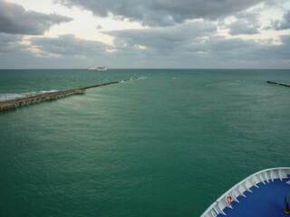 Dream holiday vacation to tropical Caribbean Islands white sandy beaches in the Bahamas on fun...