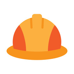Safety Helmet Vector Line Icon Design