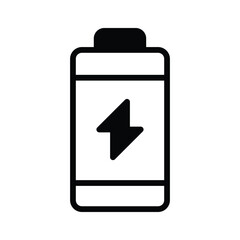 Get this glyph icon of power cell energy storage