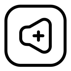 Phone Icon Isolated on White Background for UI and Design