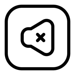 Audio Icon Illustration Simple Line Art Graphic Design Element Symbol