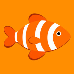 vector illustration of a fish