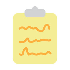 Task Noted Vector Flat Icon Design