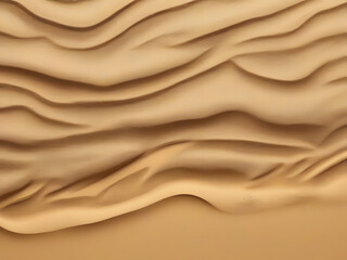 Sand background top view, desert or beach texture with golden sandy waves or dunes. Ocean or sea bottom, grainy abstract wallpaper or backdrop, nature, coastline. Realistic 3d vector illustration
