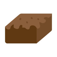Brownie Vector Flat Icon Design