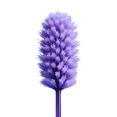 Purple Cleaning Brush with Soft Bristles Isolated on Transparent Background

