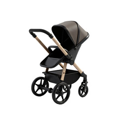 Fototapeta premium Stroller isolated on an a empty plain background
