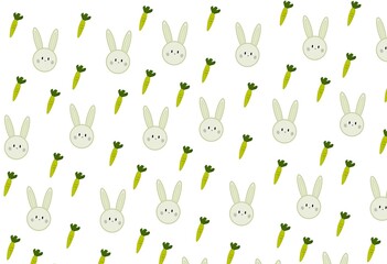 easter bunny seamless pattern