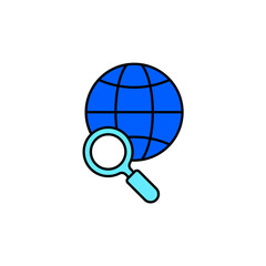 Icon a search online, isolated against a clean background.
