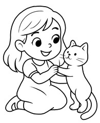 Obraz premium Sweet Moments with My Cat