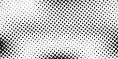 Halftone gradient. Dotted gradient, smooth dots spraying and halftones dot background seamless horizontal geometric pattern vector template set. modern vector ilustration