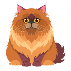 Adorable Ginger Cat With Majestic Fluffy Fur