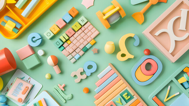 Children toys flatview