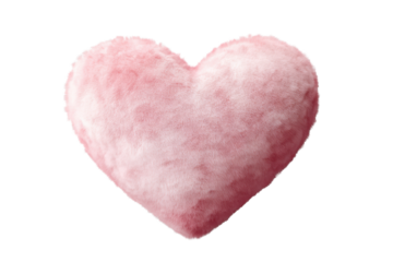 Vibrant ruby heart gem with brilliant sparkle.