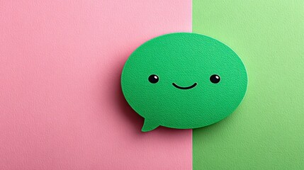 Adorable Green Speech Bubble Plush Toy for Kids and Collectors