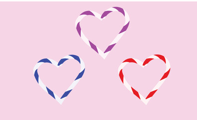 hand drawn love vector. Color lines and shapes with brush texture. doodle paint background design of hand drawn elements. 