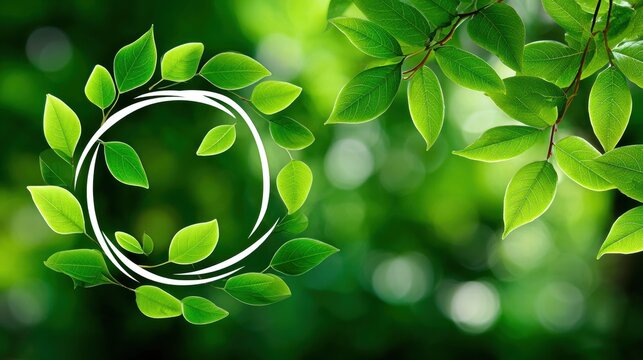 Eco-Friendly Leaves Sustainable Green Living and Nature Conservation