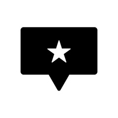 icon vector marked message or important message with transparent background