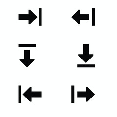 Arrows Set Navigation, Directional, and Control Icons  