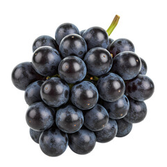 Juicy Black Grapes: A Close-Up View of a Bunch of Ripe Grapes
