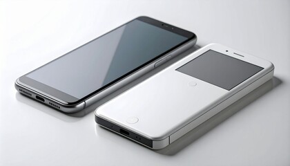 mobile phone on white background