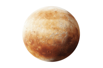 Bright yellow-brown gaseous planet resembling Jupiter with subtle swirls and density