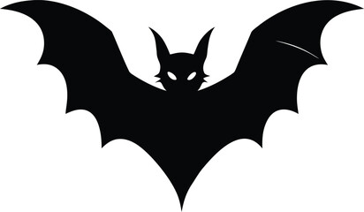 Black Bat Silhouette Halloween Spooky Night Creature