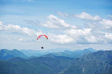 Mountain landscape on Monte Baldo above Malcesine, Italy.