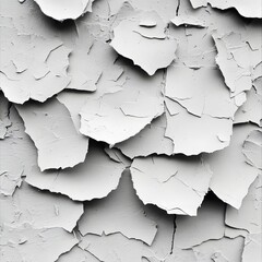 Obraz premium Abstract Grey Cracked Texture Background, Grunge Wall Surface, White Plaster Detail