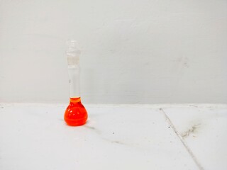 chromate solution in a volumetric flask