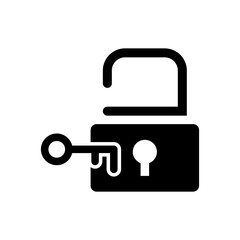 unlock icon with transparent background