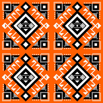 seamless pattern with geometric elements