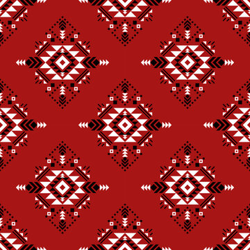 red and black seamless pattern
