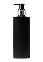 Sleek dispenser with a modern dark design and silver accents suitable for soap, sanitizer or lotion in bathroom or kitchen.