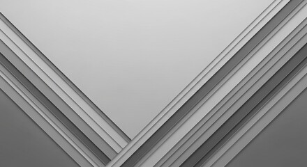 Abstract geometric background with layered diagonal lines in varying shades of gray, creating depth, symmetry, and a modern, minimalist 3D effect.