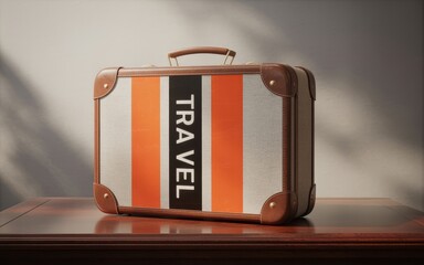 Vintage Travel Suitcase Embark on Your Next Adventure
